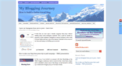Desktop Screenshot of mybloggingjourney.com